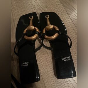 Jeffrey Campbell patent leather sandal